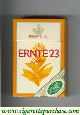Ernte 23 Filter white and orange cigarettes hard box